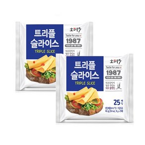 소와나무 트리플 슬라이스 치즈 450g 25매, 2개