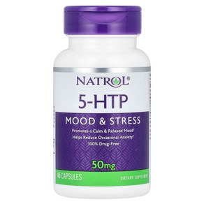 Natol 55 하이드록시 트립토판 Mood Stess 50mg 45 캡슐, 1개, 45정