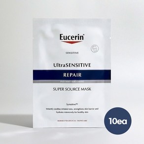 [본사 정품 한정] 유세린 울트라 센시티브 리페어 마스크팩 5매 ULTRA SENSITIVE REPAIR MASK PACK 수분 보충, 2개, 5개입