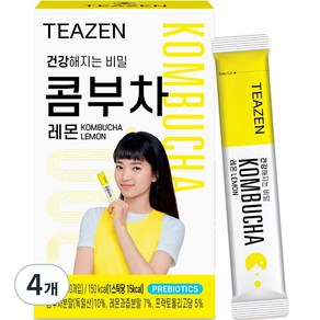 티젠 콤부차 레몬 10개입 건강음료 50g x 4개, 5g