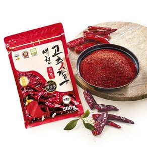 24년 예천 국산 고춧가루 보통맛 500g*2팩(총 1kg), 2개, 500g