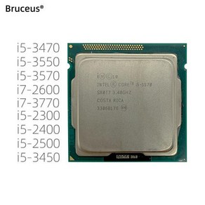 쿼드 코어 스레드 CPU 프로세서 LGA1155 소켓 인텔 i5 i7 2300 2400 2500 3450 3470 3550 3570 2600 3770