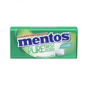 멘토스 퓨어 프레시 민트 사탕 캔디 Mentos Pue Fesh Mint Candy 35g x 3개, 스페어민트  x 3