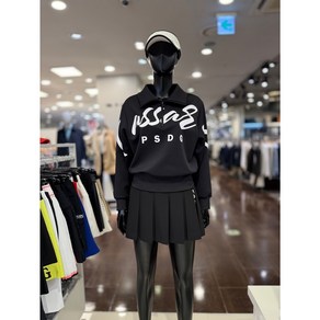 5F [신사] 파사디 골프 여성 25SS 빅로고 카라 티셔츠 부드러운 착용감으로 일상용으로도 가능한 골프 티셔츠 [블랙] P25STP101M