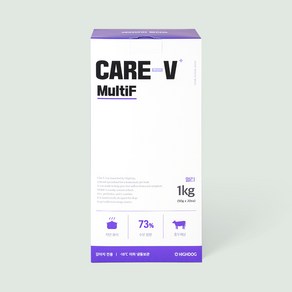 하이독 합병증 저염 저단백 케어브이 멀티프 동물병원 처방식 종합 건강 사료 화식 1kg, 20팩, 50g, 소