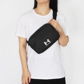 언더아머 크로스백 힙색 UA LOUNDON Lite Weist Bag X-Body 블랙-화이트 로고, 상세설명참조, 1, 1개