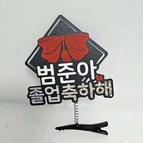 [금방망이뚝딱]졸업 수료식 학사모 네임머리핀 토퍼, 1개, no6
