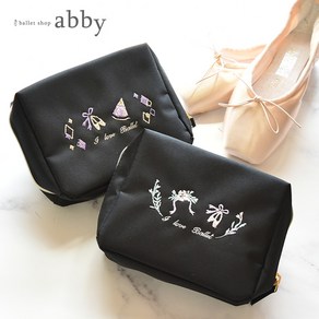 [abby] 자수 미니 파우치 핸드메이드 발레파우치 pouch