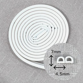 바람막이 외풍 우풍 차단 만능 틈새막이 고무문풍지 현관문 창문 단열효과 소음차단, 고무문풍지 : 특D형/화이트, 1개