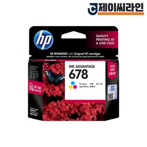 정품 HP678 컬러 잉크 HP3545 HP4645 HP2545 HP3540, 1개