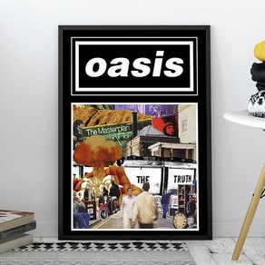 오아시스 oasis 노엘 리암 갤러거 포스터 사진 브로마이드 인테리어 액자, A4검정액자 (23x33cm), 04_오아시스, 1개