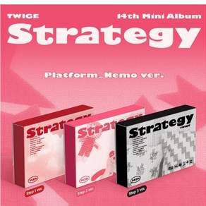 트와이스 (TWICE) - STRATEGY (Platfom Nemo ve) 14집 미니 앨범 플랫폼 네모버전 미개봉 새상품, STEP.3 (BLACK)