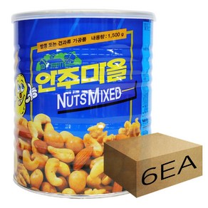 1박스) 안주마을 너트믹스 1.5kg x 6개입, 6개