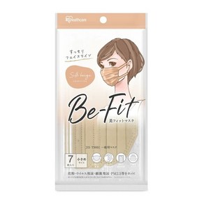 그린에버 일본 IRIS Be-Fit 페이스 라인 마스크 7매 실크베이지, 7개입, 1개