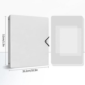 포카 바인더 대용량 포토 카드 A4 13 포켓 책 사진 앨범 수집 바인딩 기계, [01] A4 White cove