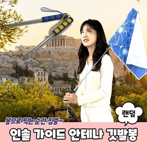 지시 가이드 안테나 깃대 깃발봉 인솔 여행깃발, 1개