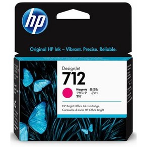 HP712 빨강(마젠타) 잉크 3ED68A 디자인젯T650 T630 T230 T250