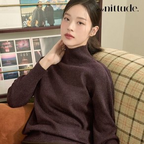 엔니튜드 24FW 홀가먼트 캐시미어블렌드 터틀넥 3종 런칭89 900원