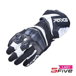 파이브 RFX4 EVO WOMAN 글러브 / 여성용 모터사이클 스포츠 가죽 장갑 FIVE GLOVES, Black/White