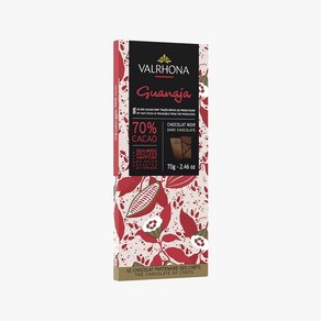 프랑스 발로나 Valhona Guanaja Chocolate 70% 카카오 과나하 다크 초콜릿바 70g, 2개