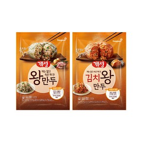 동원 개성 왕만두+개성 김치왕만두, 2개, 2.24L, 2.24kg