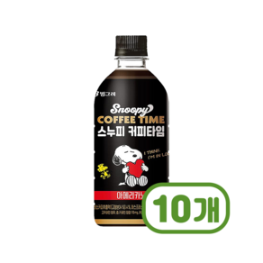 스누피 커피타임 아메리카노 페트음료 500ml x 10개