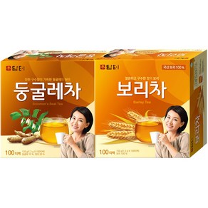 담터 둥굴레차 100T + 담터 보리차 100T, 100개입, 2개, 1.5g