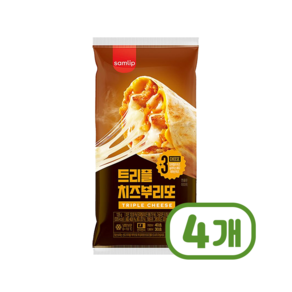 삼립 트리플 치즈부리또 간편즉석조리 125g x 4개