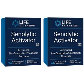 라이프 익스텐션 Life Extension Senolytic Activato 세놀리틱 엑티베이터 베지캡슐 24정 2팩, 2개