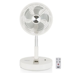 바리 10인치 접이식 휴대용 무선 선풍기 BAF-R0010W[화이트]