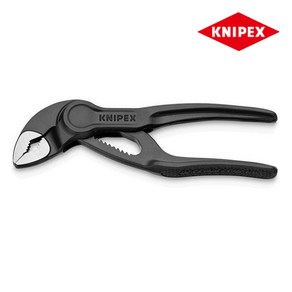 KNIPEX 크니펙스 워터펌프 플라이어 87 00 100 BK 첼라 미니 코브라 XS 100mm 한손 작업 컴팩트 사이즈 미니사이즈 카리스툴, 1개