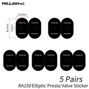 로드 바이크 자전거 타원형 프레스타 밸브 스티커 튜브 보호 패드