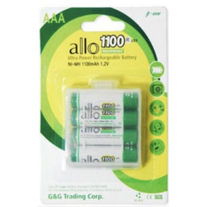 알로플러스 제이티원 AAA size-allo 1100mAh 4알 1SET 충전지, 4개, 4개입
