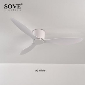 실링팬 SOVE 모던 로우 플로어 DC 모터 블랙 화이트 30W 원격 제어 심플한 가정용 220V, 42 inch, 1) A2 White  42 inch, 9) A2 White  42 inch