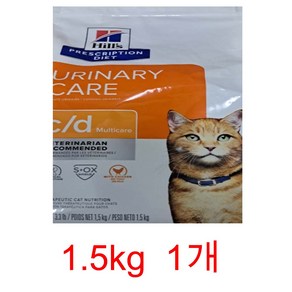 힐스 캣 cd c/d Multicae 1.5kg 고양이 비뇨기 관리, 1개, 상세페이지 참조