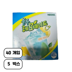 네슬레 블루 레모네이드, 13.3g, 40개입, 5개