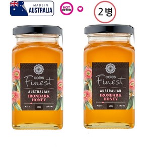 콜스 최고급 호주산 유칼립투스나무 꿀 Coles Finest Austalian Ionbak Honey, 2개, 400g