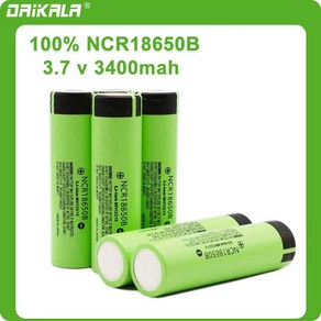 손전등 배터리용 리튬 충전식 배터리 NCR18650B 37 V 3400mah 18650 120 개 100 신제품, 1개