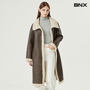 BNX 시즌오프 페이크레더 양털 롱 무스탕 코트 BW4CT004L0 마감임박!!!