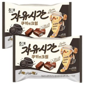 해태 자유시간 미니 쿠키앤크림, 400g, 2개