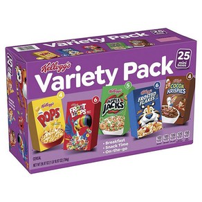 켈로그 Vaiety Pack Ceeal 25개입, 1개, 764g