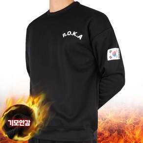 [SPM] D겨울기모로카맨투맨 남자 남성 ROKA 로카 맨투맨 코리아 아미 기모 스판 긴팔 군인티