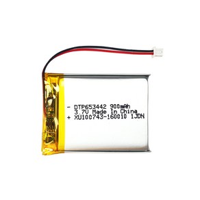 [리튬폴리머] DTP 653442 3.7V 900mAh, 1개, 1개입