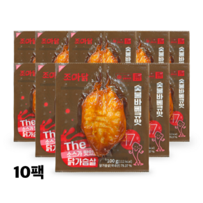 조아닭 THE 소스가 맛있는 닭가슴살 숯불 100g 10팩 바베큐맛, 10개