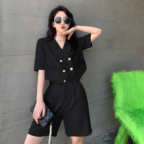 ANYOU 여성 봄 가을 패션 양복 세트 직장인 슬림핏 정장