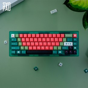 사오파오 GMK 수박 워터멜론 키캡 PBT 체리 MOA 5면 염료승화 (129키)