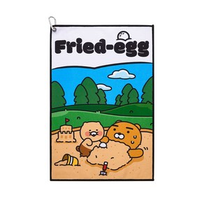 [카카오프렌즈 골프]샌드 플레이 골프 클럽 타월-라춘, 단품