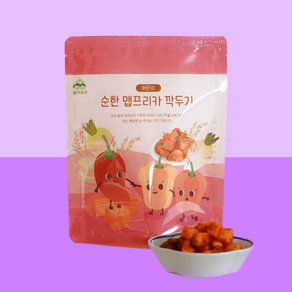 순한 맵프리카 깍두기 어린이 저염 파프리카 김치 당일제조, 1개, 500g