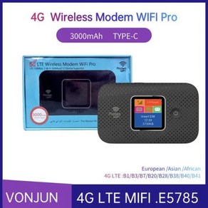 SIM 카드 슬롯이 있는 휴대용 라우터 모바일 WiFi LTE 핫스팟 C타입 무선 E5785 4G, 1개, 1) E5785