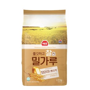 해표 쫄깃하고 찰진 밀가루, 2.5kg, 1개